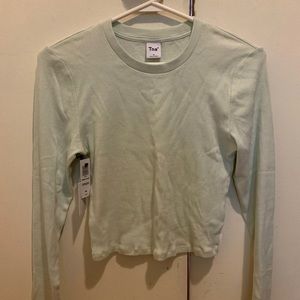 TNA Ribbed Cropped Long Sleeve